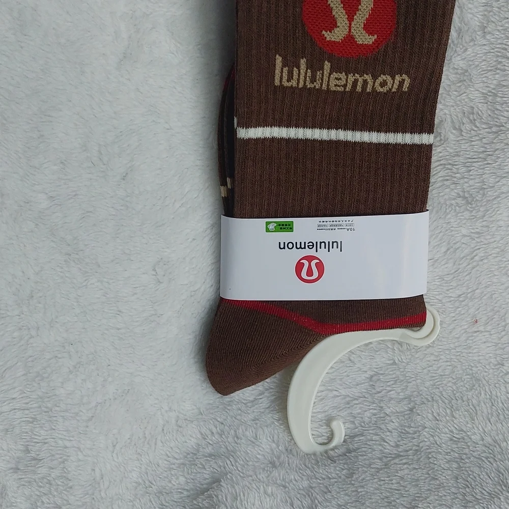 Lululemon Brown and Red Women's Socks